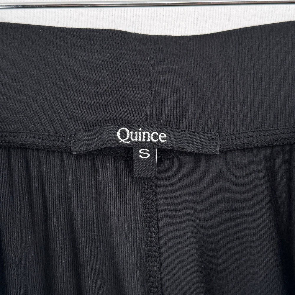 QUINCE Butter Soft Modal Jogger Pants Women Small Black Loungewear Pockets - Picture 11 of 16